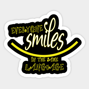 Everyone SMILES Sticker